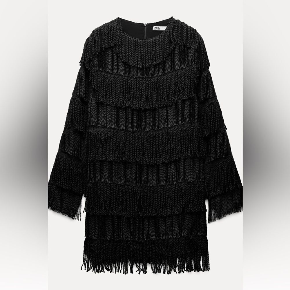 Zara fringe mini dress - Picture 3 of 6